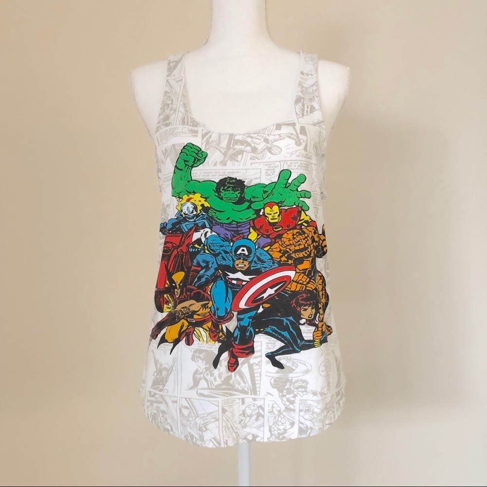Marvel Comic Racerback Tank Top